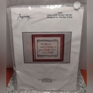 Imaginating Counted Cross Stitch Kit - Sing and make Music in your heart to the